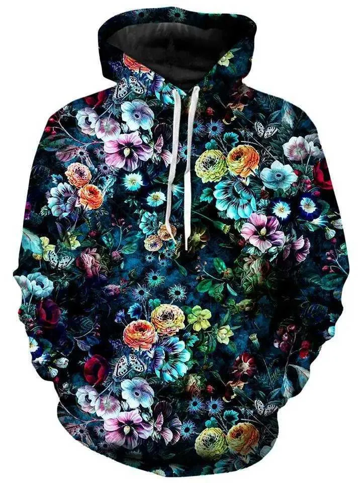 Designer Hoodie For Men And Women 3D Rose Flower From
