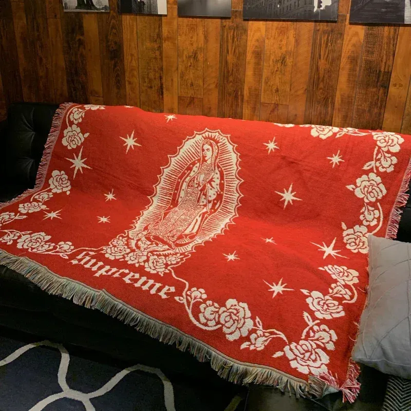 Supreme Virgin Mary Blanket Black FW18 US