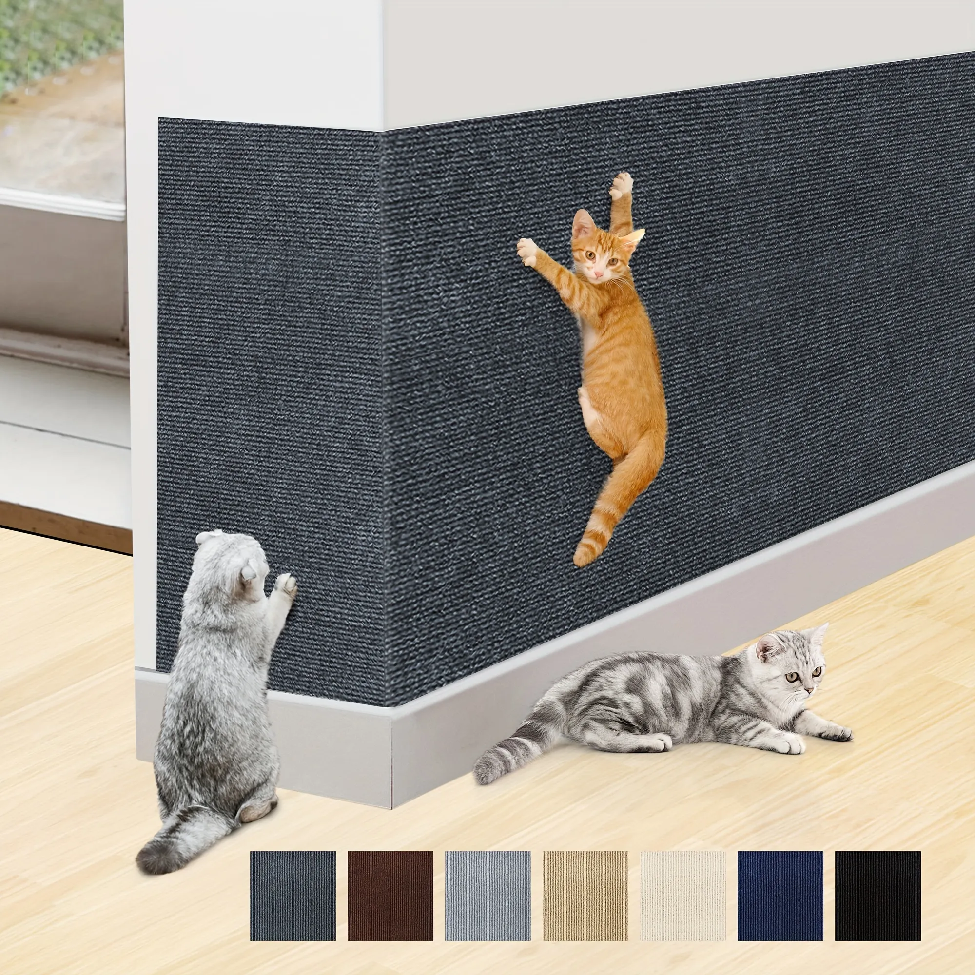 Durable Self Adhesive Polyester Cat Fence Scratching Pad Claw Resistant Felt Mat For Wall And Furniture Protection PU819 C4 From Puhuo88 10.35 DHgate.Com