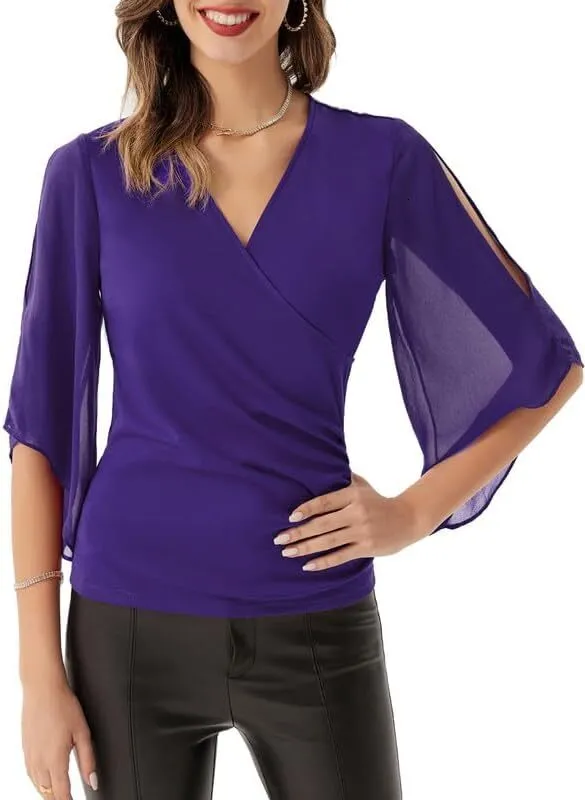 blouses with flowy sleeves