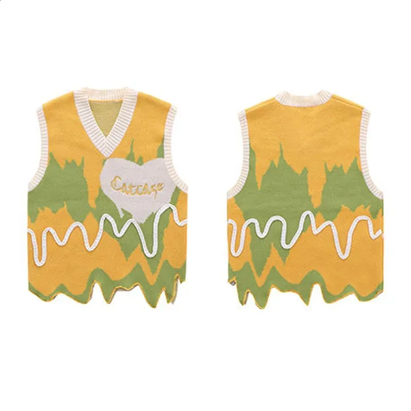 【COSYHARU】block knitted vest COSYHARU】block knitted vest