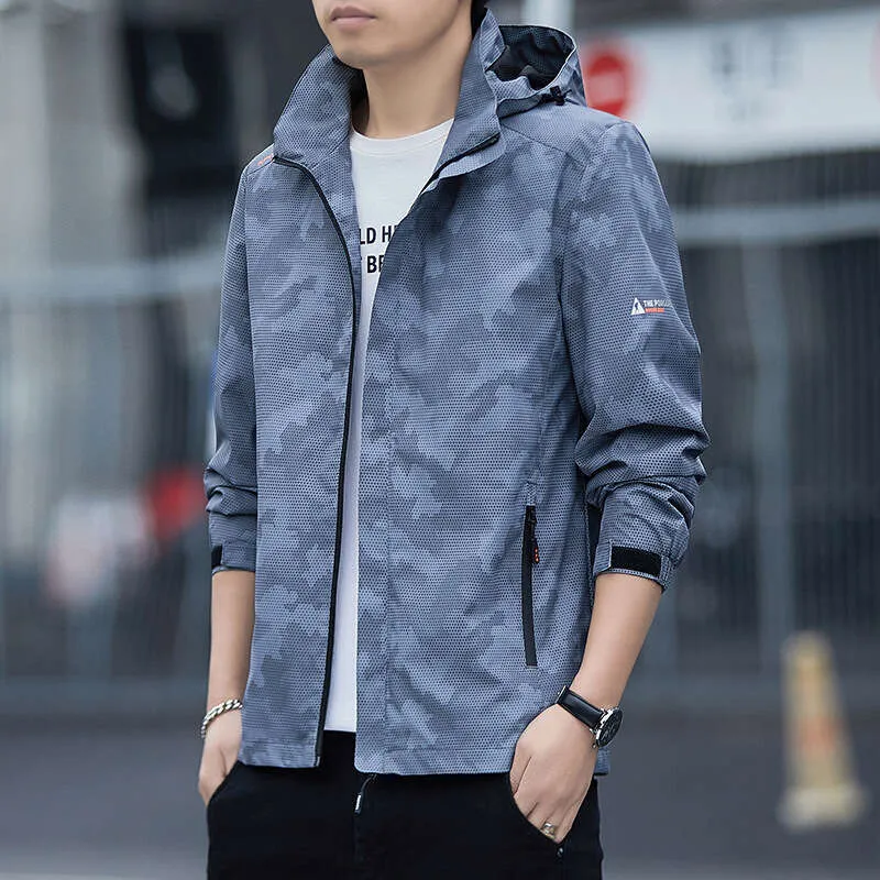 Mens Stand Collar Casual Jacket - Spring/Autumn Loose Fit