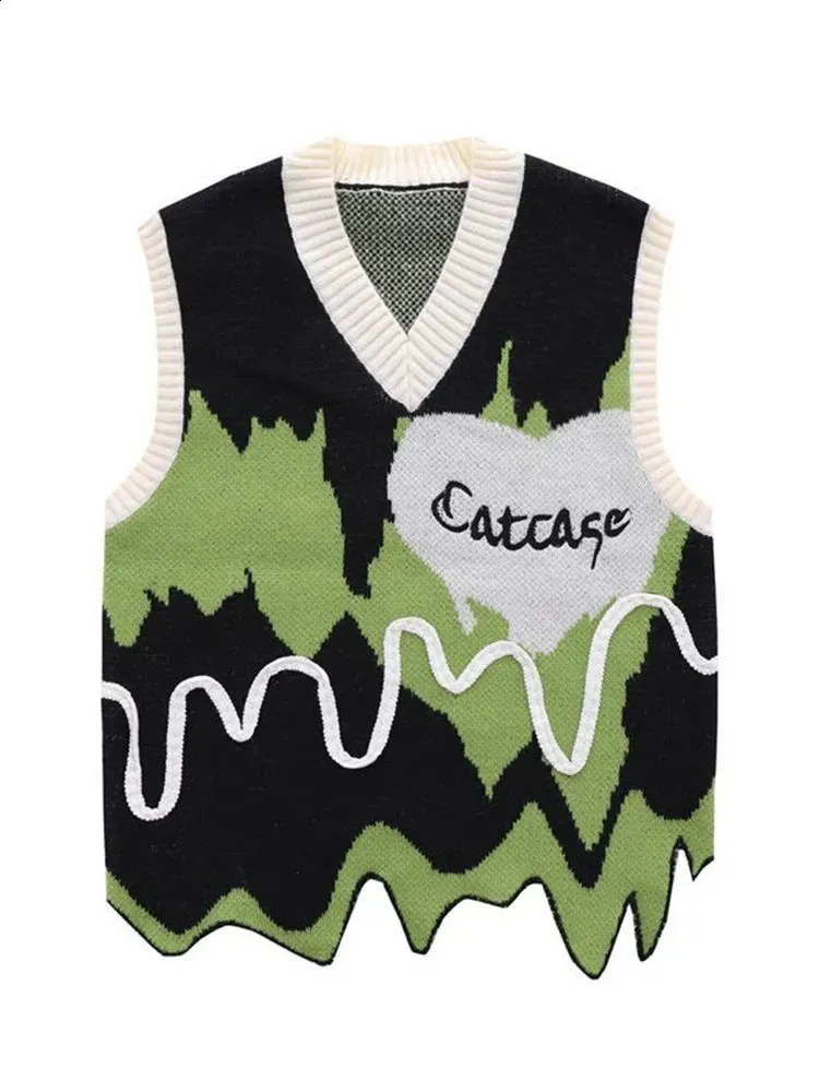 【COSYHARU】block knitted vest COSYHARU】block knitted vest
