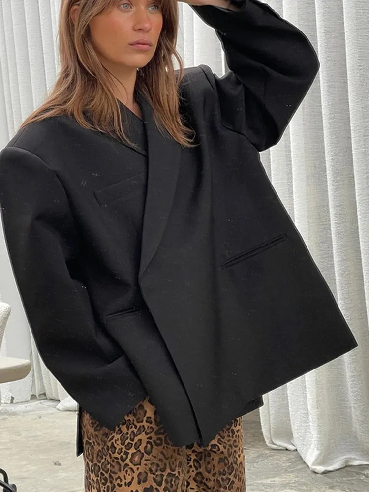 Manteau Femme Élégant à Revers - Manches Longues, Coupe Slim - 3 Boutons - Printemps/Automne