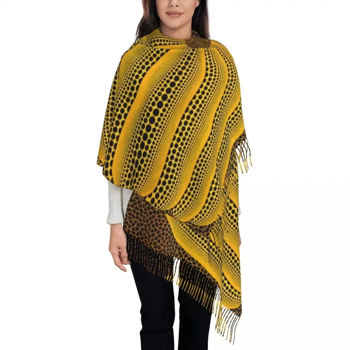 DHgate.com:Mens Yayoi Kusama Pumpkin Scarf - Winter Warm