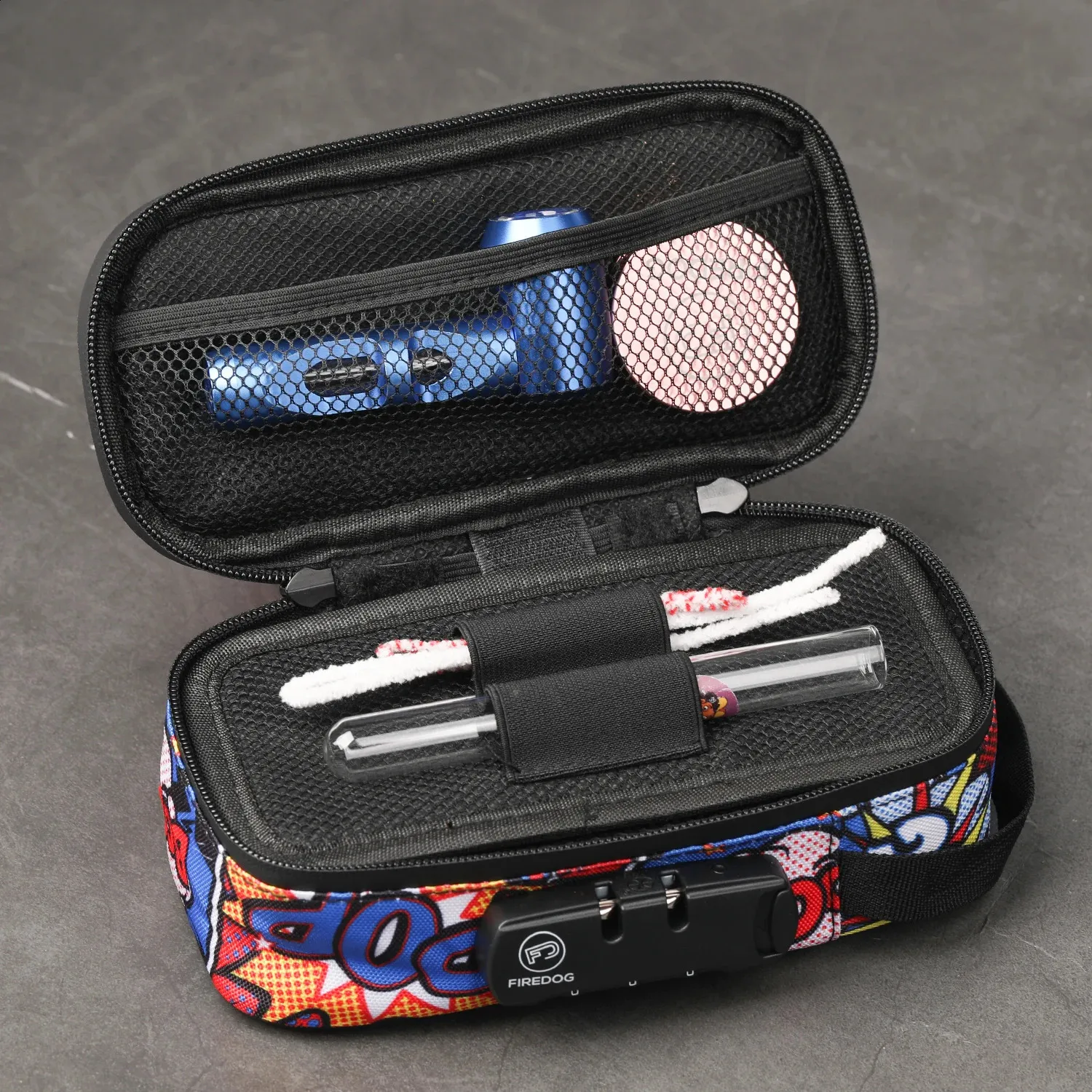 Bolsa Protección Olores Humedad Bolsas A Prueba De Olores FIREDOG Con Candado Combinación - Forro De Carbono Para Almacenar Y Viajar Bolsa Bloqueo Olores