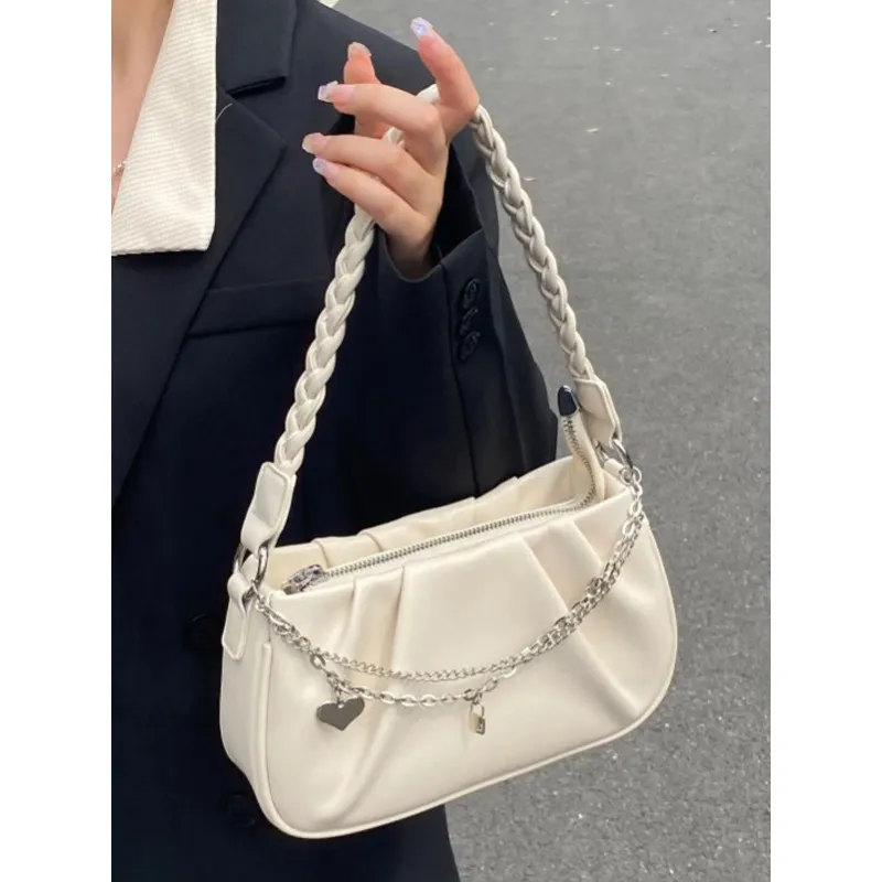 DHgate.com:Pleated Single Shoulder Crossbody Bag with Cloud