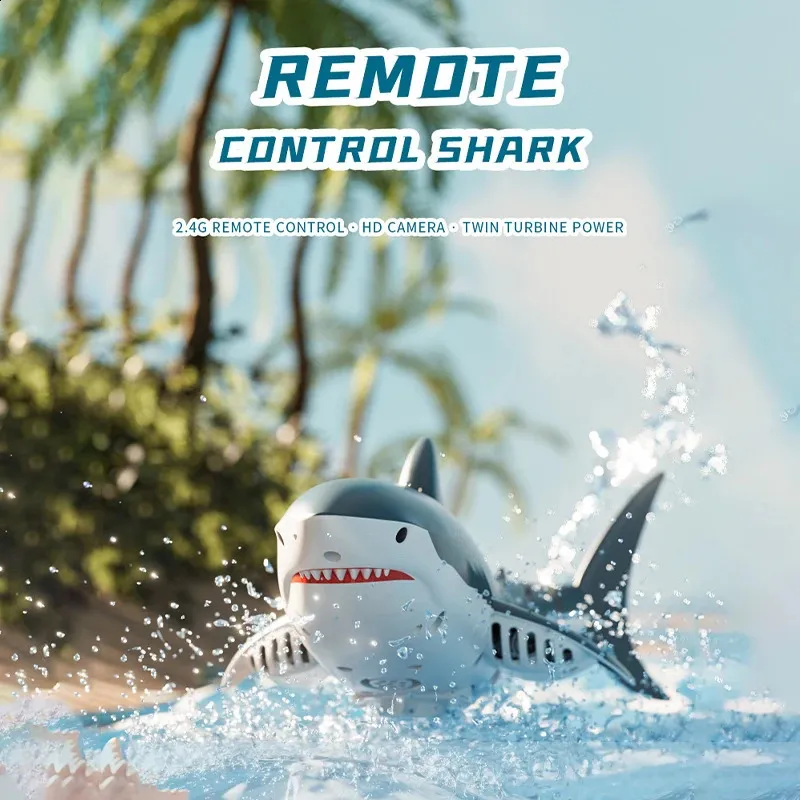 Remote Control Shark Toy 2.4G RC Shark With 4K HD... From Zhong08, $29. ...
