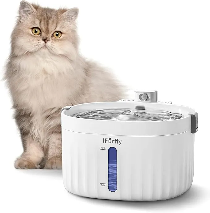 Battery operated cat water fountain sale