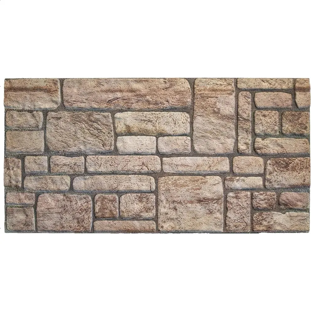 3D Wall Panels With Multicolor Brick Design 10 Pcs EPS - View #3