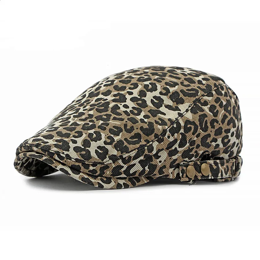 Leopard flat cap hotsell