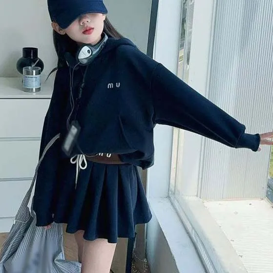 Luxury Girls Hoodie And Skirt Set Designer Girls Clothing Stores Coat