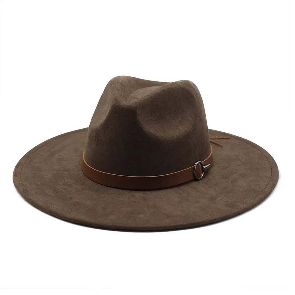 Unisex Cowboy Fedora Hat Silk Denim, Suede Leather... From  display picture 1