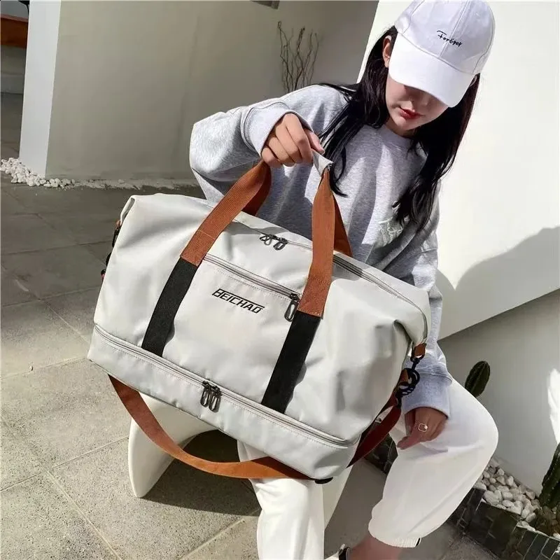 Waterproof Travel Duffle Bag for Women - Large Capacity Sports Shoulder ...