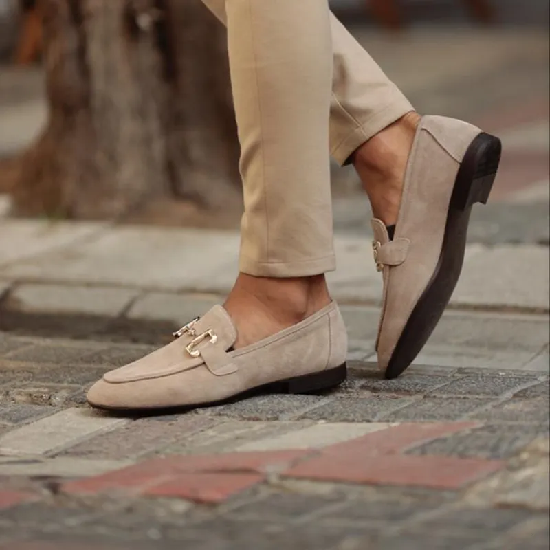 Bulk Breathable Beige Suede Loafers For Men Slip On Casual Dress Loafer Shoes In Black Atos De Hombre Mens Loafer Shoes From Topshoes088 43.94 DHgate.Com