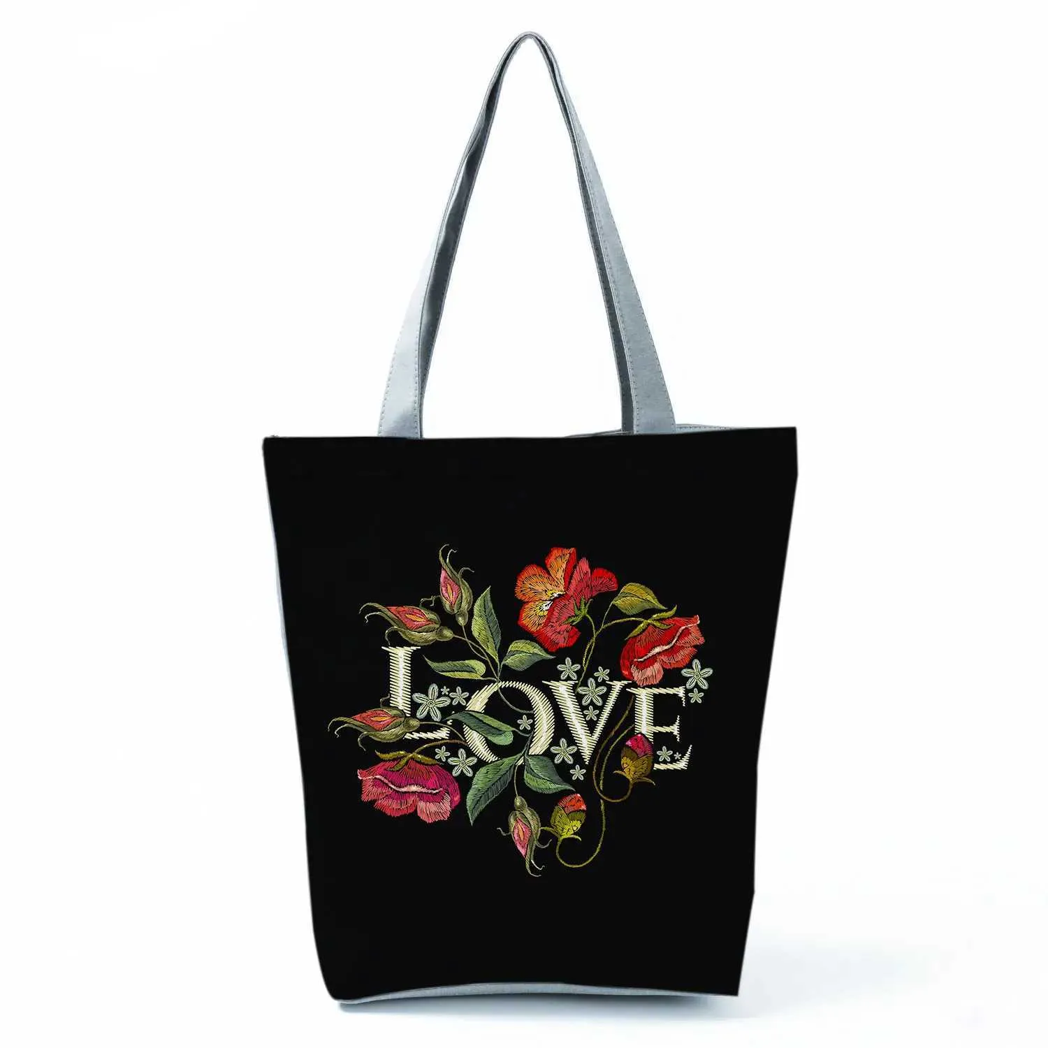 Vintage Embroidered Flower Bird Shoulder tote bags for women