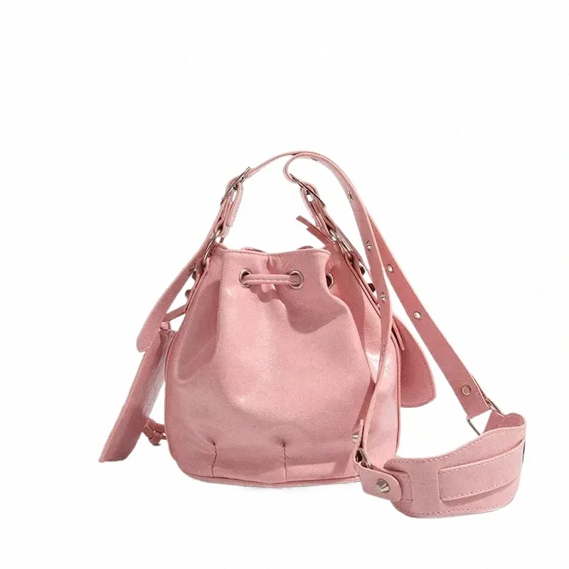 Drawstring Bucket Bag for Women - Versatile Shoulder