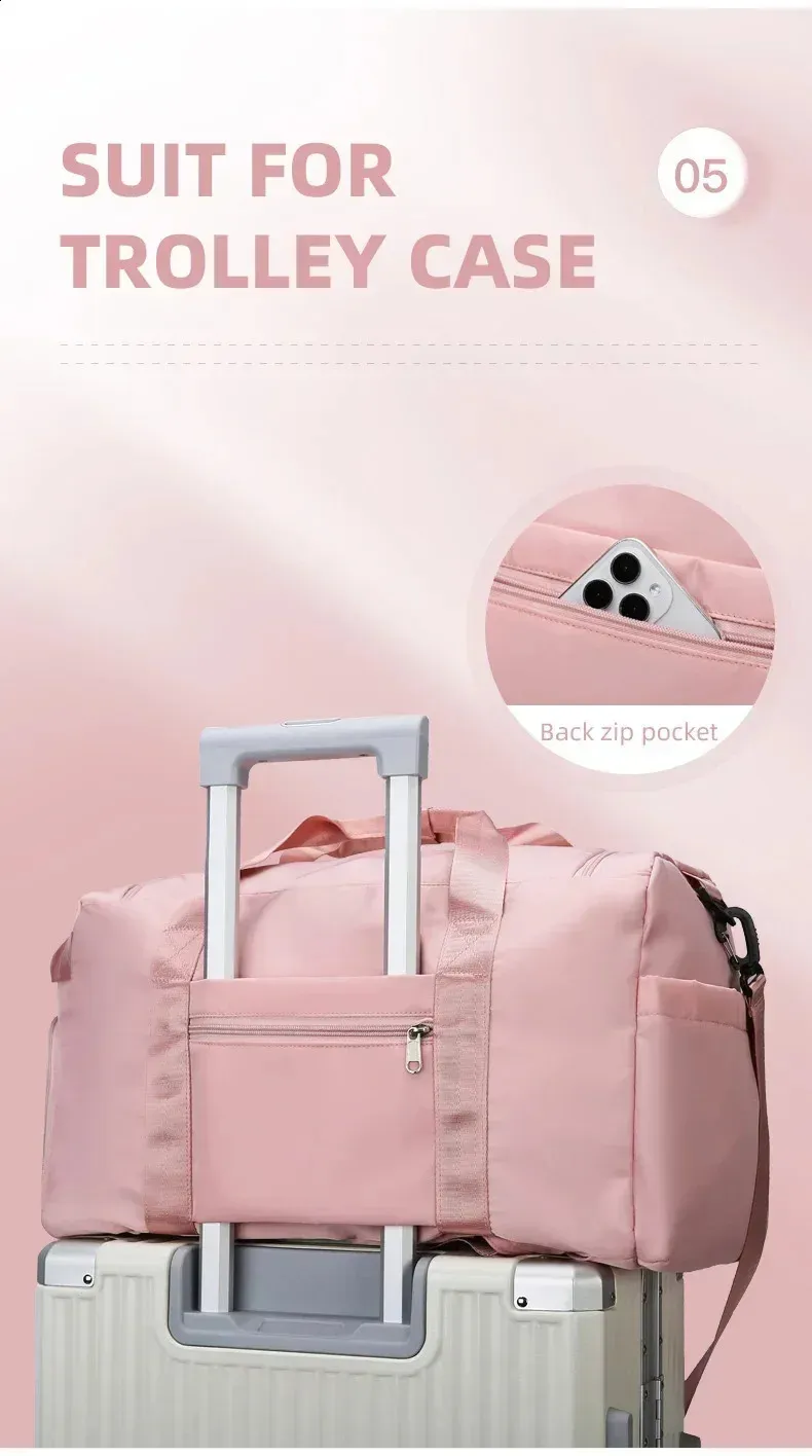 Waterproof Travel Gym Bag - Dry Wet Separation Shoulder Bag for Women ...