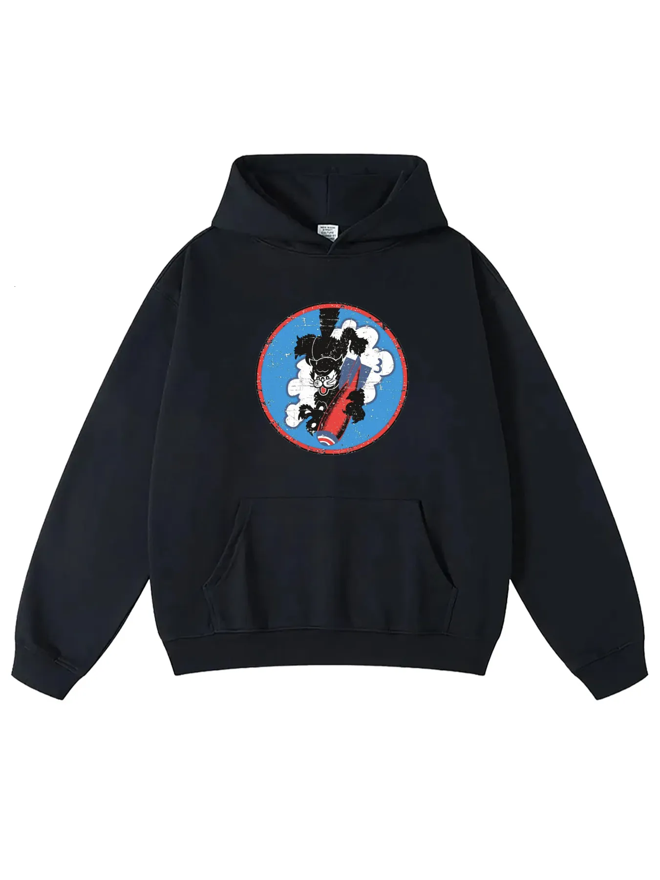 Unisex Black Cat Kitten Graphic Print sweatshirt for Autumn