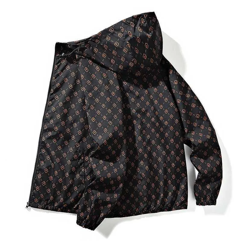 Men's Jackets Spring and autumn casual fashion ultra-thin bomber jacket mens coat new arrivals hooded mens jacket 4XL top J240909