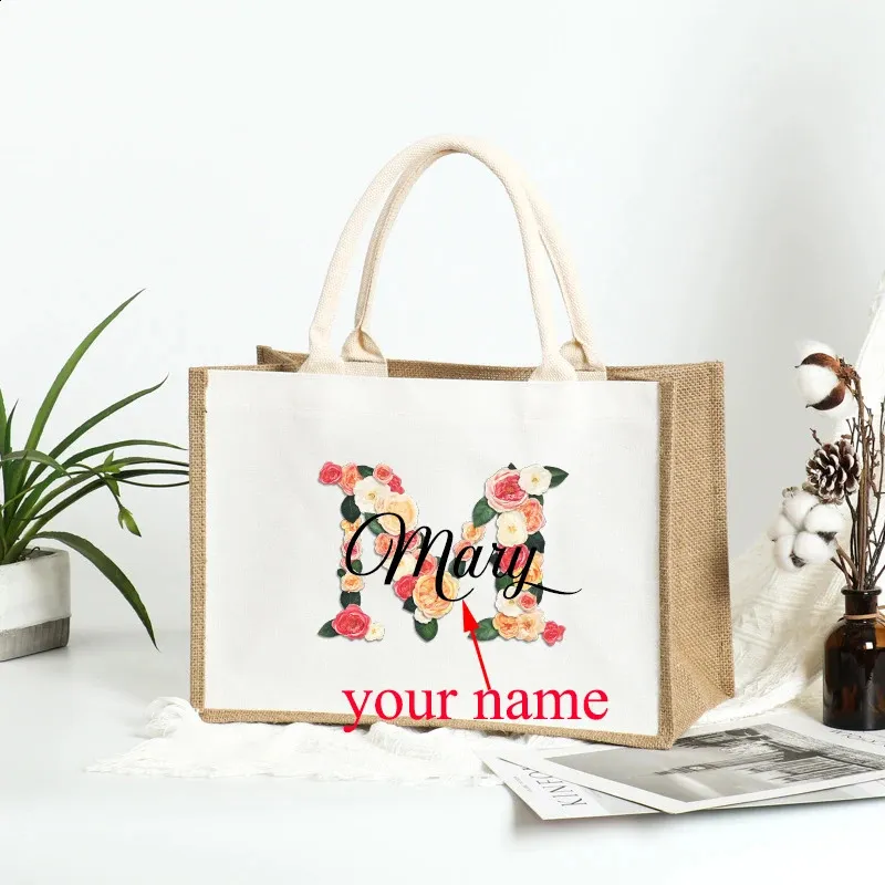 Borsa Shopper In Iuta Naturale Con Fodera In PVC - Grande Capacità, Ecologica, Riutilizzabile Per Spesa E Spiaggia - 6