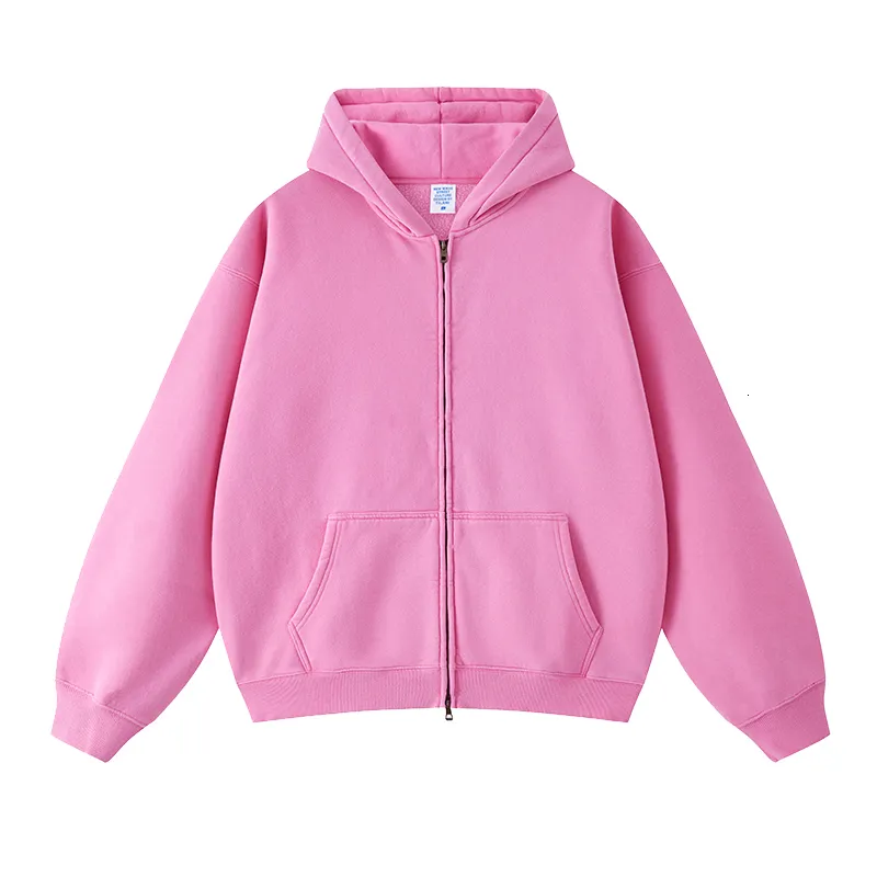 トップス MSCHF washed pink hoodie Mens Acid-Washed Heavyweight Oversized Zip-Up Hoodie from Dhgate