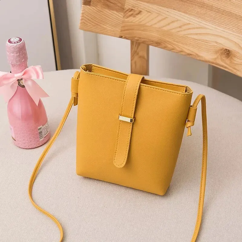 Womens Solid Color Mini Mobile Phone Pouch Versatile Womens