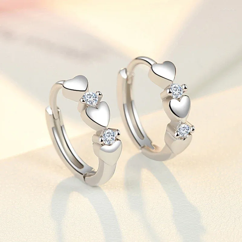 Unstoppable Love Lab-Grown Diamond Heart-Shaped Dangle Hoop