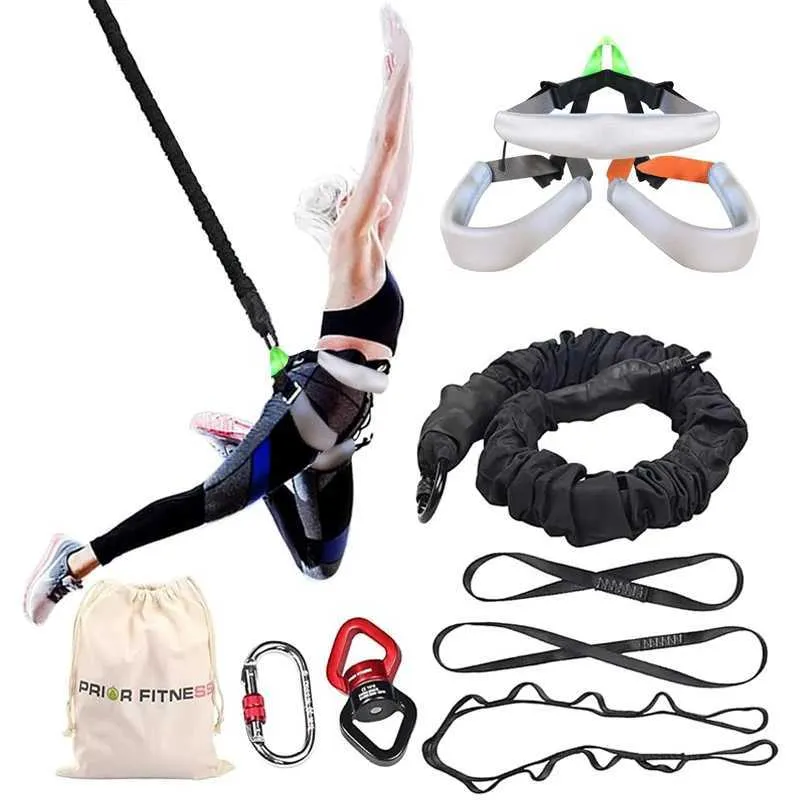 Bungee Fitness Set Air Yoga Belt, Magic Bungee Rope, Suspension Trainer,  Anti-Gravity Workout Equipment, Core Strength Flexibility
