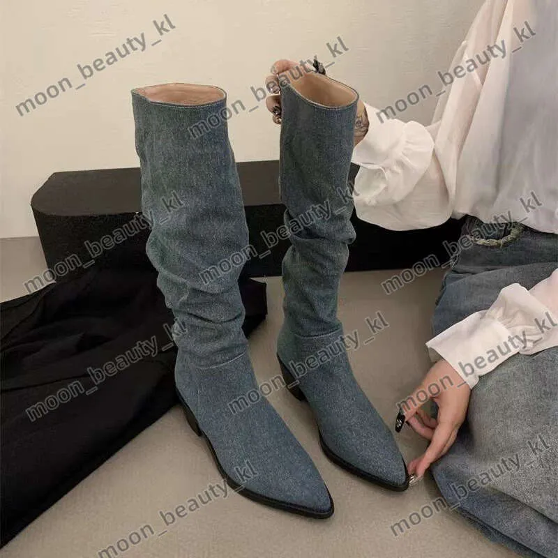 Khaki Brown Stacked Heel Western Cowboy Boots For Summer 2024 From Factory Moon beauty kl Bulk 48.6 DHgate.Com