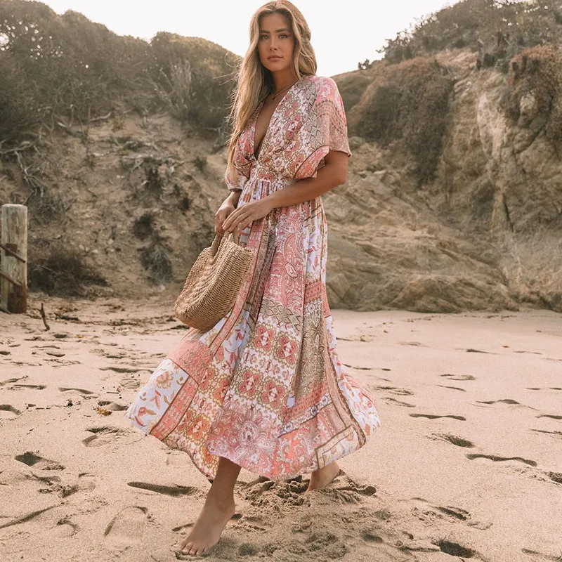 Bohemian beach dress for women Coat for Women - Long