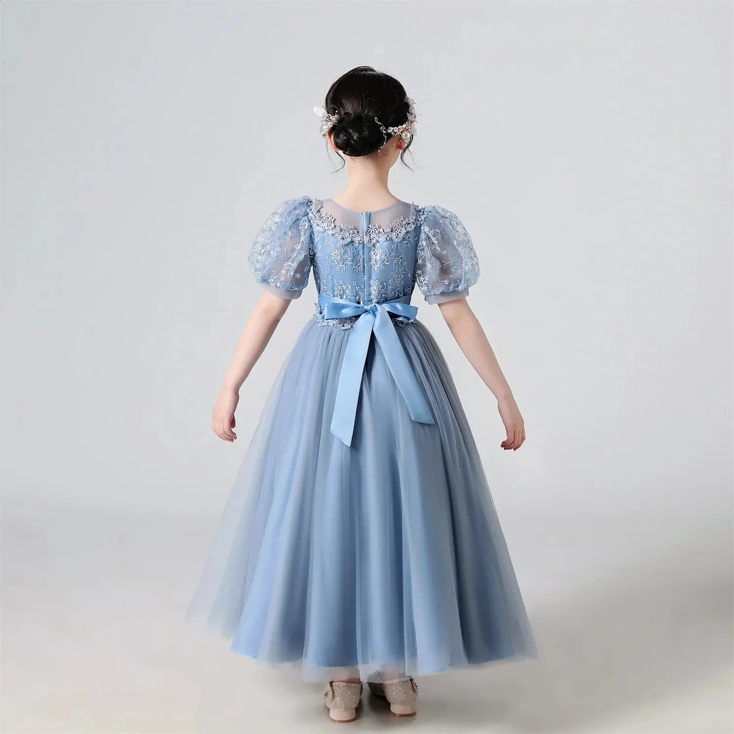 white christmas dresses Girl tulle dress vintage, Christmas girl dress, Little flower girl dre –  Colibri Fashion Studio main image 0