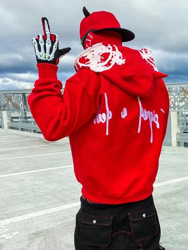 Y2K Grunge Zip Up Hoodie, Fashion For Men And Women | DHgate