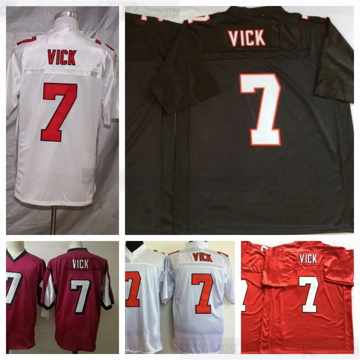 【古着】NFL ✖️ VICK ゲームシャツ　7番　L Vintage #7 Michael Vick Football Jersey - Retro Stitched
