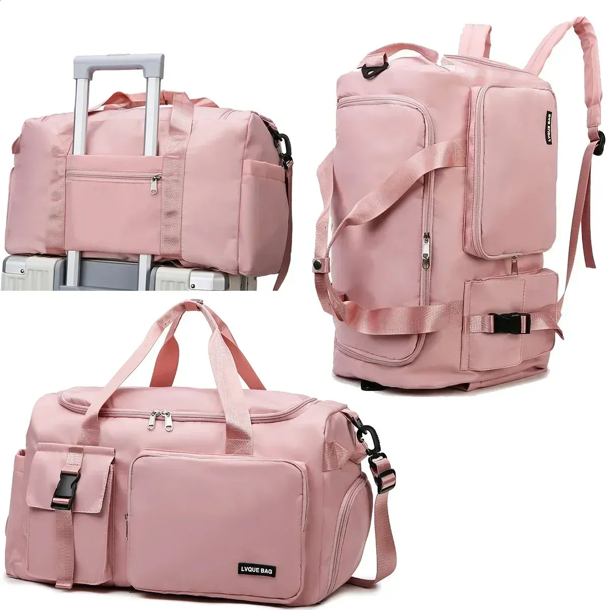 Waterproof Travel Gym Bag - Dry Wet Separation Shoulder Bag for Women ...