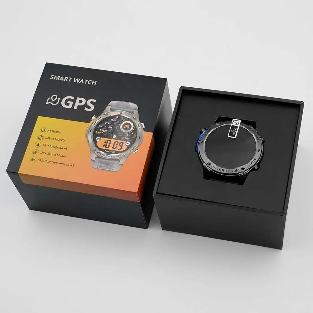 DM56 Sport Watch 7 45mm Gps For Men With 1.43 AMOLED Screen BT Call Altitude Compass Android OS And Fiess Tracker Bracelet From Goodtom 49.46 DHgate.Com