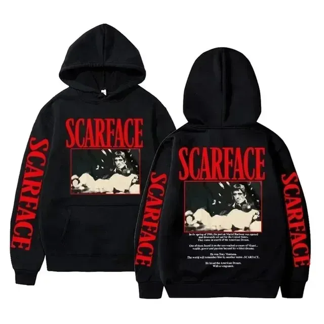 Scarface T-shirt H&m Scarface Tm Bling Mens Hoodie Black Rock