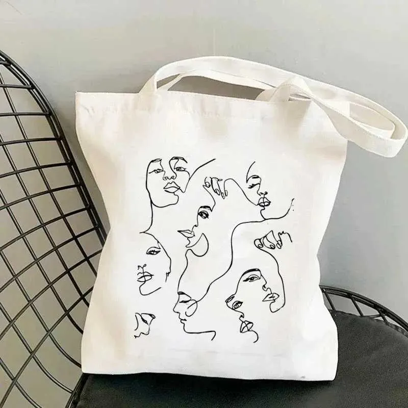 Harajuku Resuable Eco-Friendly canvas tote bags for Women