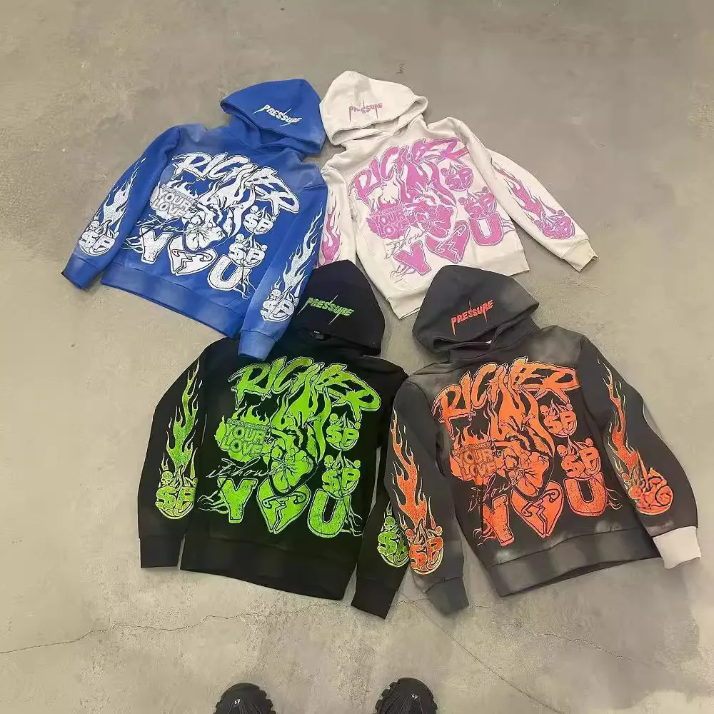 Patrón Geométrico Para Hombres Sudadera Informal Sudadera De