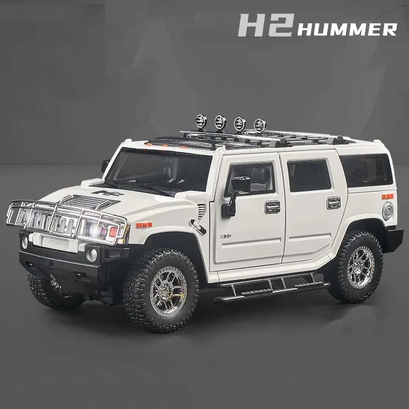 1:18 Scale Metal Hummer H2 SUV Die-Cast Model Car with Sound