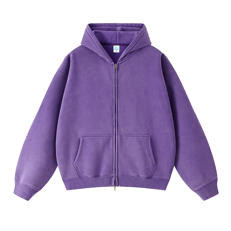 トップス always premium zip up hoodis purple Oversized Zip Up Hoodie for Women Drawstring Hooded Fleece