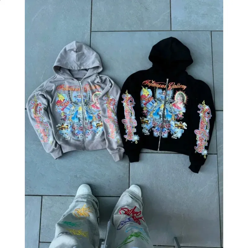 New Loose Devil Print Hoodies New Loose Devil Print Hoodies
