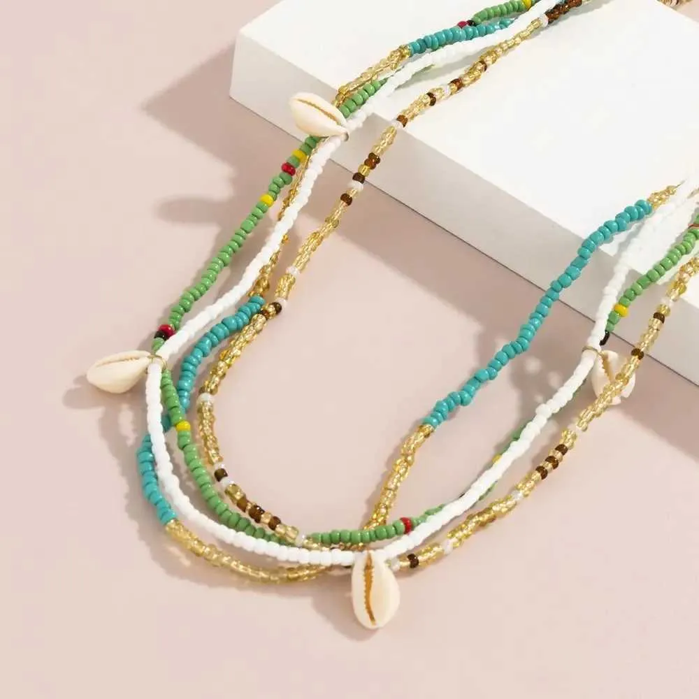 Bohemian Rice Bead & Shell Belly Chain - Gold Waist Jewelry for Beach ...