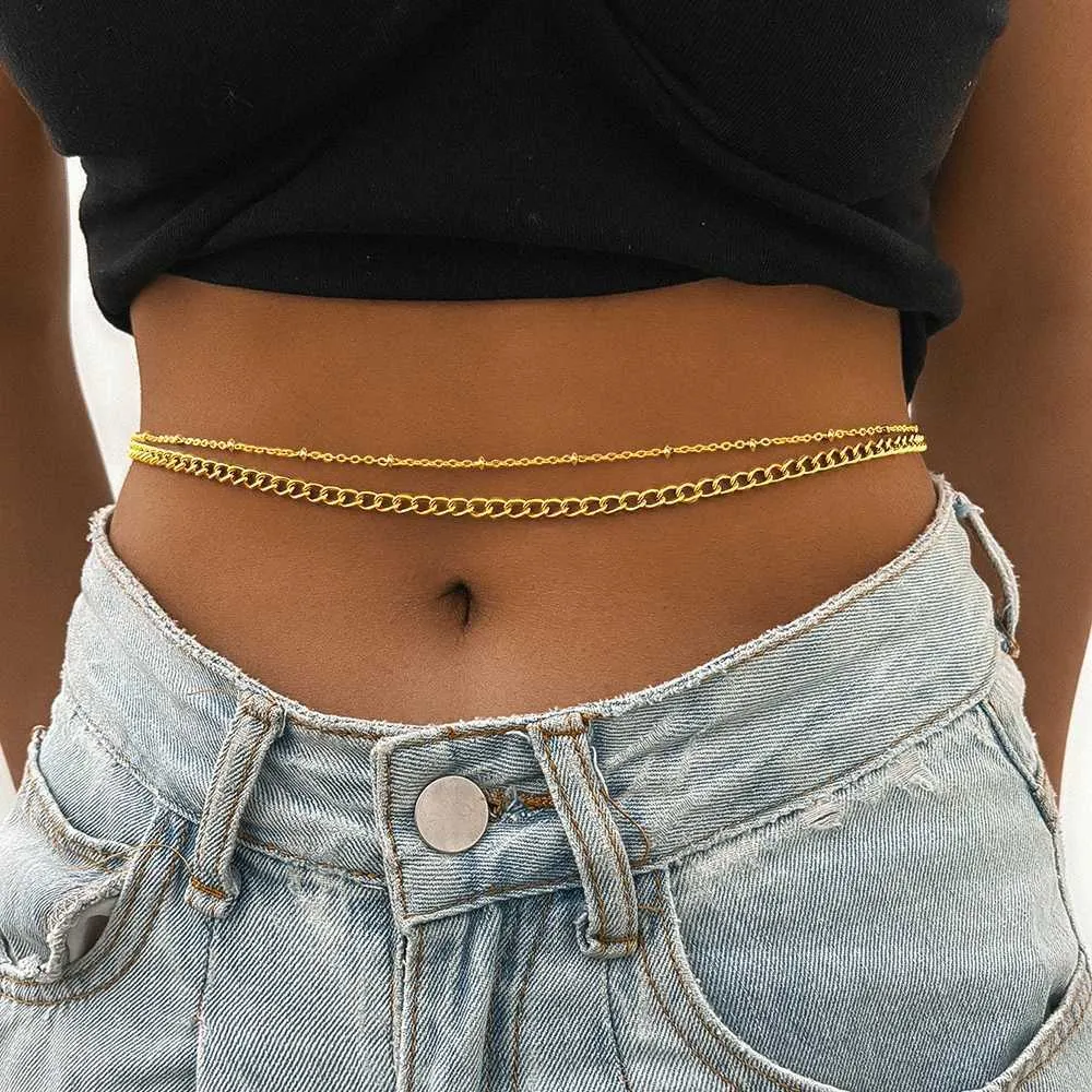Vintage gold&silver multi layer waist chain *NWT* Amazon.com: Waist Chain Belt Multilayer Gold Silver Sun Moon  main image 4