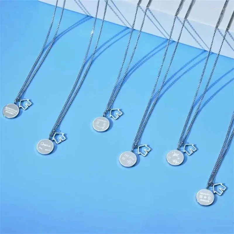 Boynextdoor Pendant Necklaces for Men, 45cm Alloy Jewelry