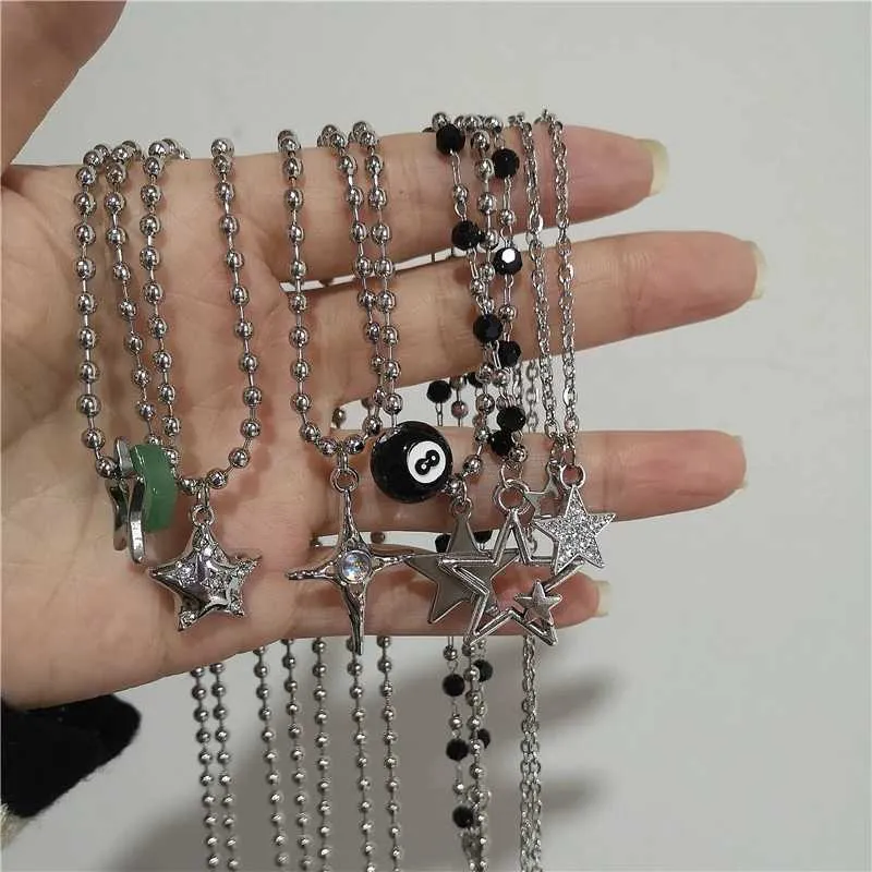 DHgate.com:Silver Star Punk Pendant Necklace - Grunge Hip DHgate.com:Silver Star Punk Pendant Necklace - Grunge Hip
