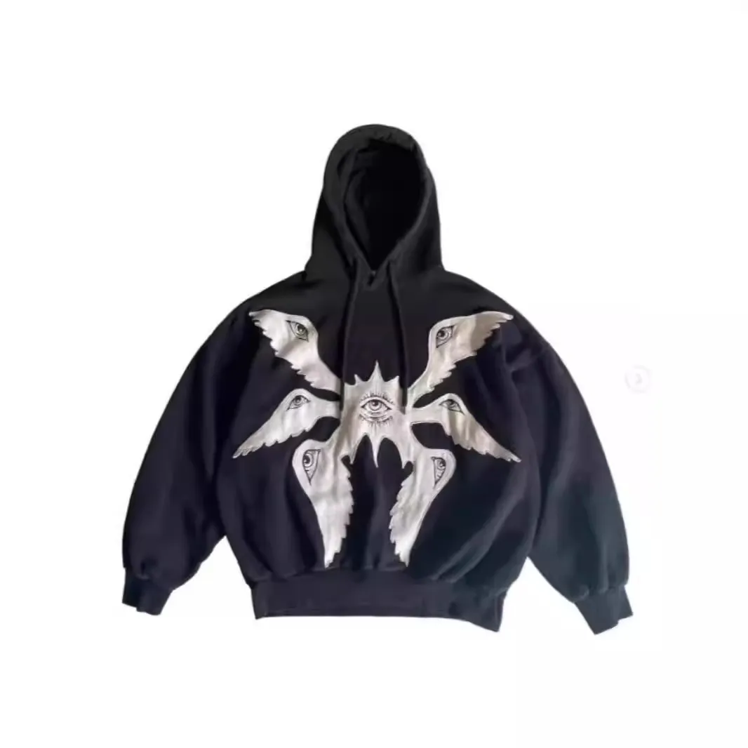 Wings Hoodie Fallen Angel Hoodie Mens Hoodies Black Angel Hoodie