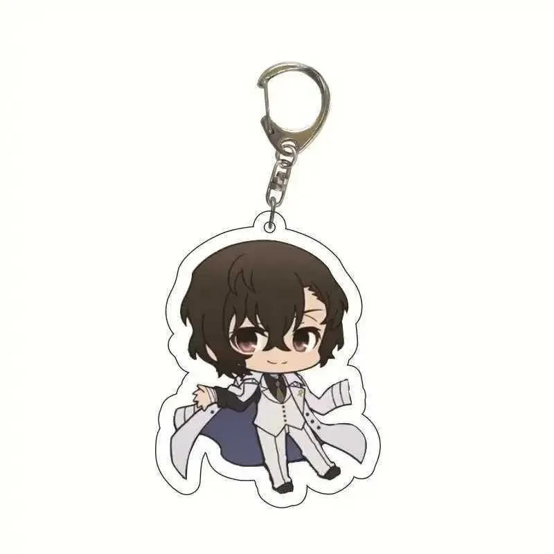 W240911 Bungou Stray Dogs Anime Keychains Atsushi Nakajima & Dazai Cute ...