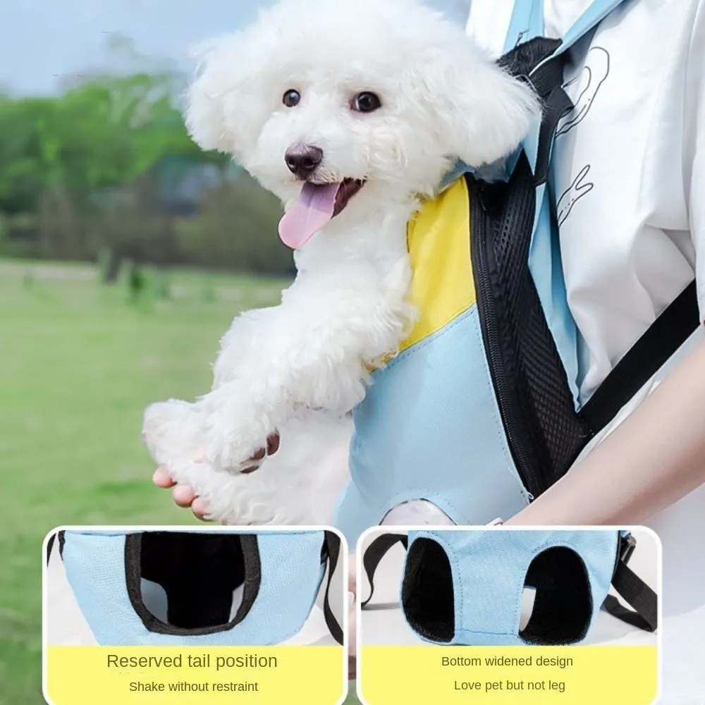 Mochila Transportadora Para Mascotas Pequeñas - Transpirable, Con Arnés Integrado, Para Gatos Y Perros