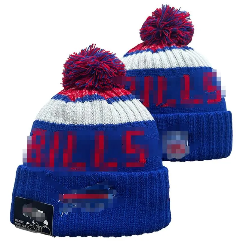 Bills Beanie BUF Beanies North American Baseball Team Side Patch Winter Wool Sport Knit Hat Skull Caps a23